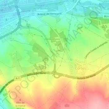 Nava topographic map, elevation, terrain