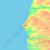 Thiès topographic map, elevation, terrain
