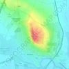 Weinberg topographic map, elevation, terrain