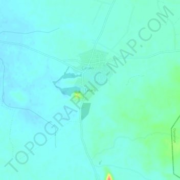 Tatarlı topographic map, elevation, terrain