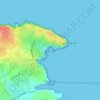 Mare Morto topographic map, elevation, terrain