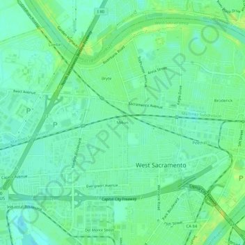 Mikon topographic map, elevation, terrain