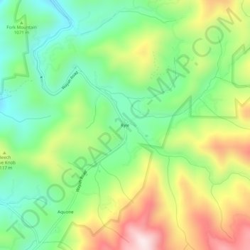 Kyle topographic map, elevation, terrain