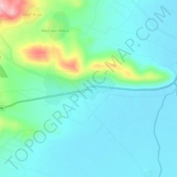 Shlifa topographic map, elevation, terrain