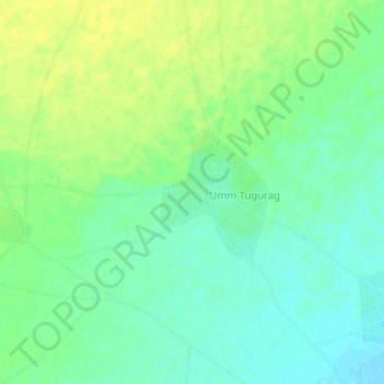 ´Arid topographic map, elevation, terrain