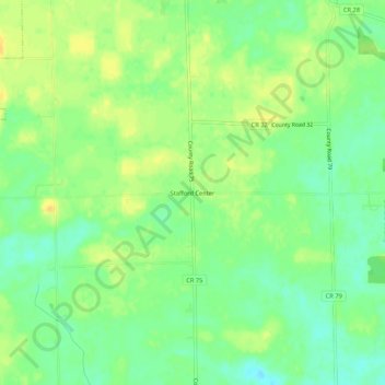 Stafford Center topographic map, elevation, terrain