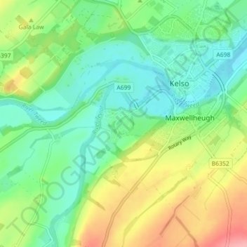 Springwood Village topographic map, elevation, terrain
