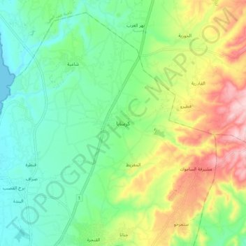 Karsana topographic map, elevation, terrain