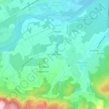 La Tuilerie Neuve topographic map, elevation, terrain