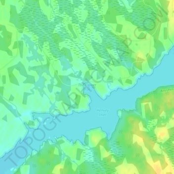 The Flower Pot topographic map, elevation, terrain