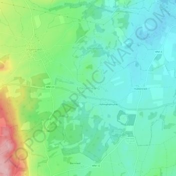 Erbenschwang topographic map, elevation, terrain