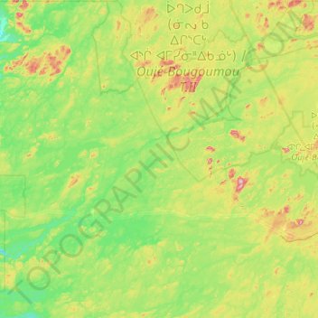 Île Trailer topographic map, elevation, terrain