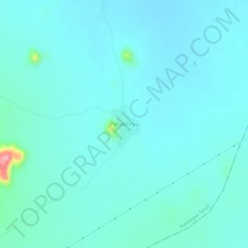 Parakhiya topographic map, elevation, terrain