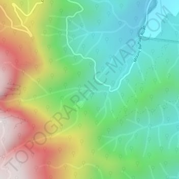 Ladies Bath Falls topographic map, elevation, terrain