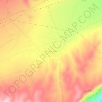 Ma`arrat Saydnaya topographic map, elevation, terrain