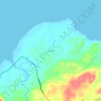 Saoit topographic map, elevation, terrain