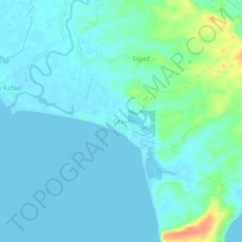 Otavi topographic map, elevation, terrain
