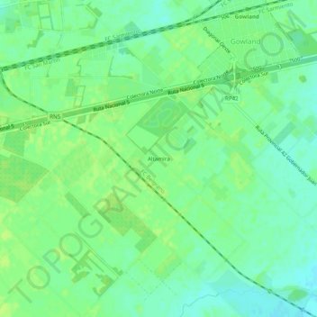 Altamira topographic map, elevation, terrain