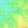 Nielson topographic map, elevation, terrain