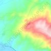 Kemel topographic map, elevation, terrain
