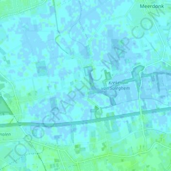 Groenendijk topographic map, elevation, terrain