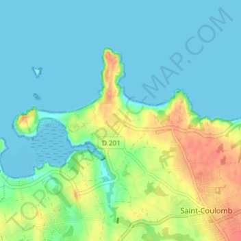 La Haute Marette topographic map, elevation, terrain