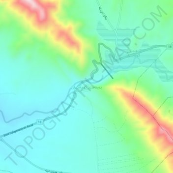 Darbandi Gomaspan topographic map, elevation, terrain