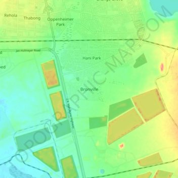 Bronville topographic map, elevation, terrain
