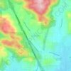 Jesmond Dene topographic map, elevation, terrain