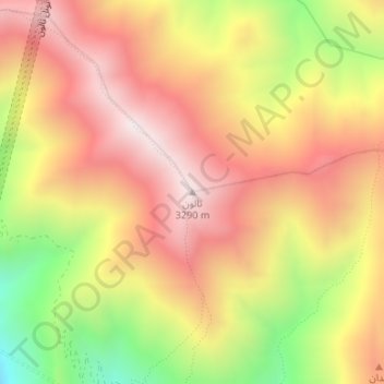 Talun topographic map, elevation, terrain