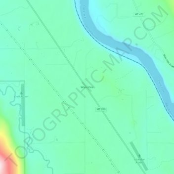White Pine topographic map, elevation, terrain