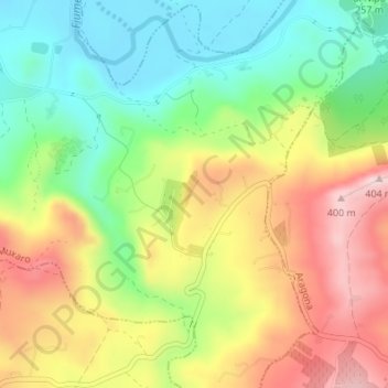 Contrada Muxarello topographic map, elevation, terrain