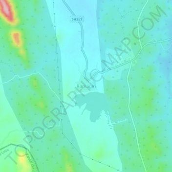 Ramagiri topographic map, elevation, terrain