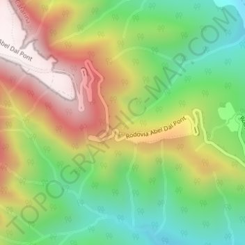 Serra da Rocinha topographic map, elevation, terrain