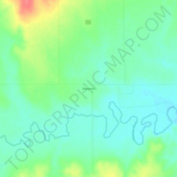 Ravanna topographic map, elevation, terrain