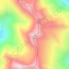 Huston topographic map, elevation, terrain