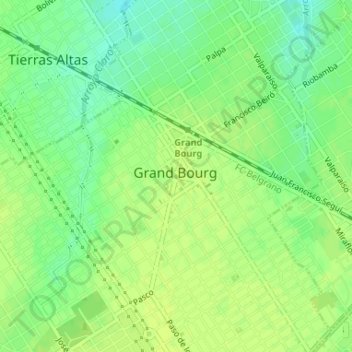 Grand Bourg topographic map, elevation, terrain