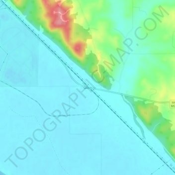 Sadler topographic map, elevation, terrain