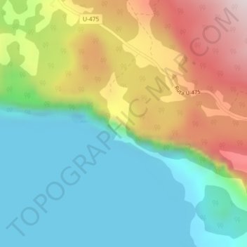 Salto del Calzoncillo topographic map, elevation, terrain