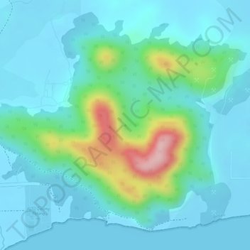 Gunung Kijang topographic map, elevation, terrain