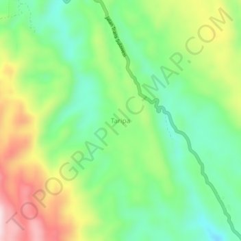 Taripa topographic map, elevation, terrain