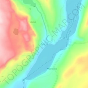 Arcata topographic map, elevation, terrain