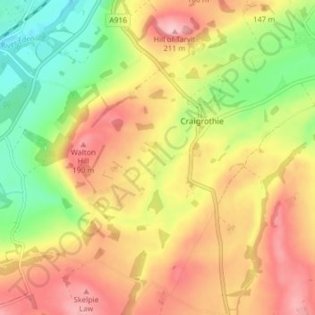Chance Inn topographic map, elevation, terrain