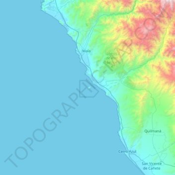 Asia topographic map, elevation, terrain