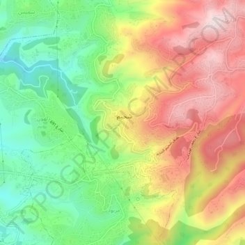 Shahim topographic map, elevation, terrain