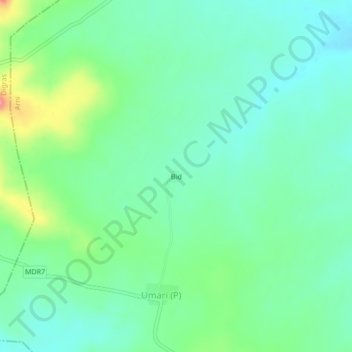 Bid topographic map, elevation, terrain
