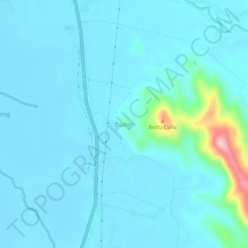 Bungi topographic map, elevation, terrain