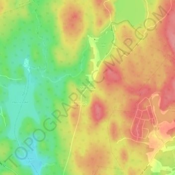 Mill Road topographic map, elevation, terrain