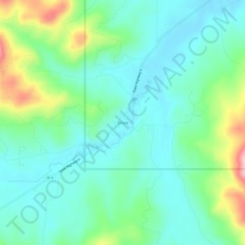 Emida topographic map, elevation, terrain