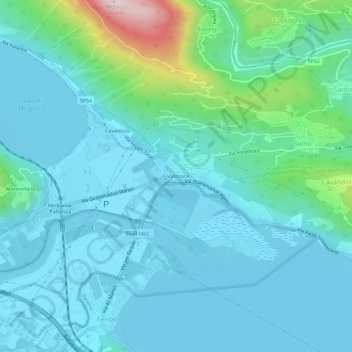 Fondotoce topographic map, elevation, terrain